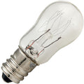 Eiko 40554 3S6/5-130V | 3W 130V S6 Clear Candelabra (E12) Base Bulb