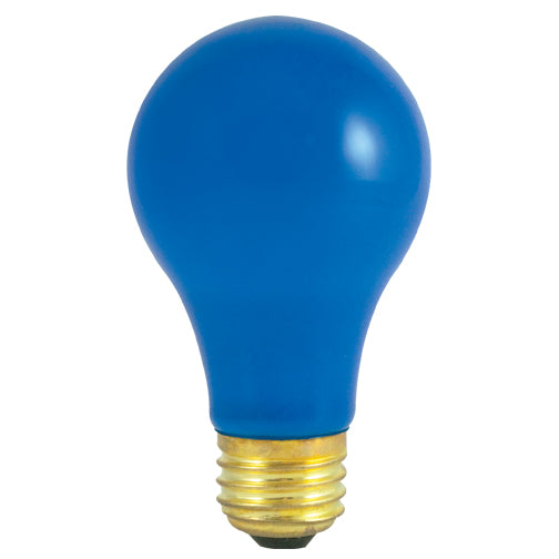 Bulbrite 40A/CB 40W A19 Party Bulb - E26 Base - Ceramic Blue