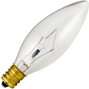 40BC Bulb 40W 120V B10 Incandescent Candelabra Base