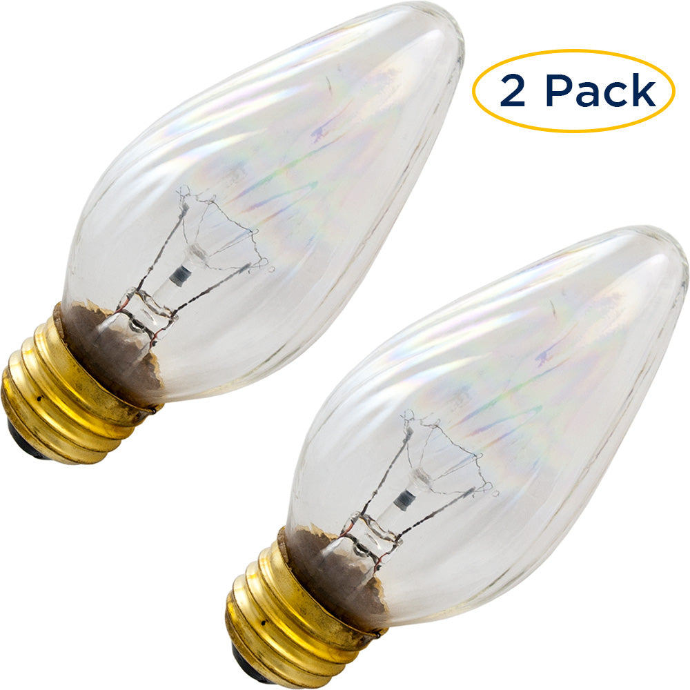 40FM/AU Bulb | 40W 120V F15 Auradescent Medium Base - 2-Pack