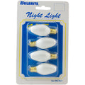 4C7/W Bulb 4W 120V C7 Incandescent Candelabra Base White - 4 Pack