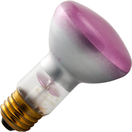 SLI Lighting 50R20/P-130V - 50W R20 Incandescent - Flood - Pink Light