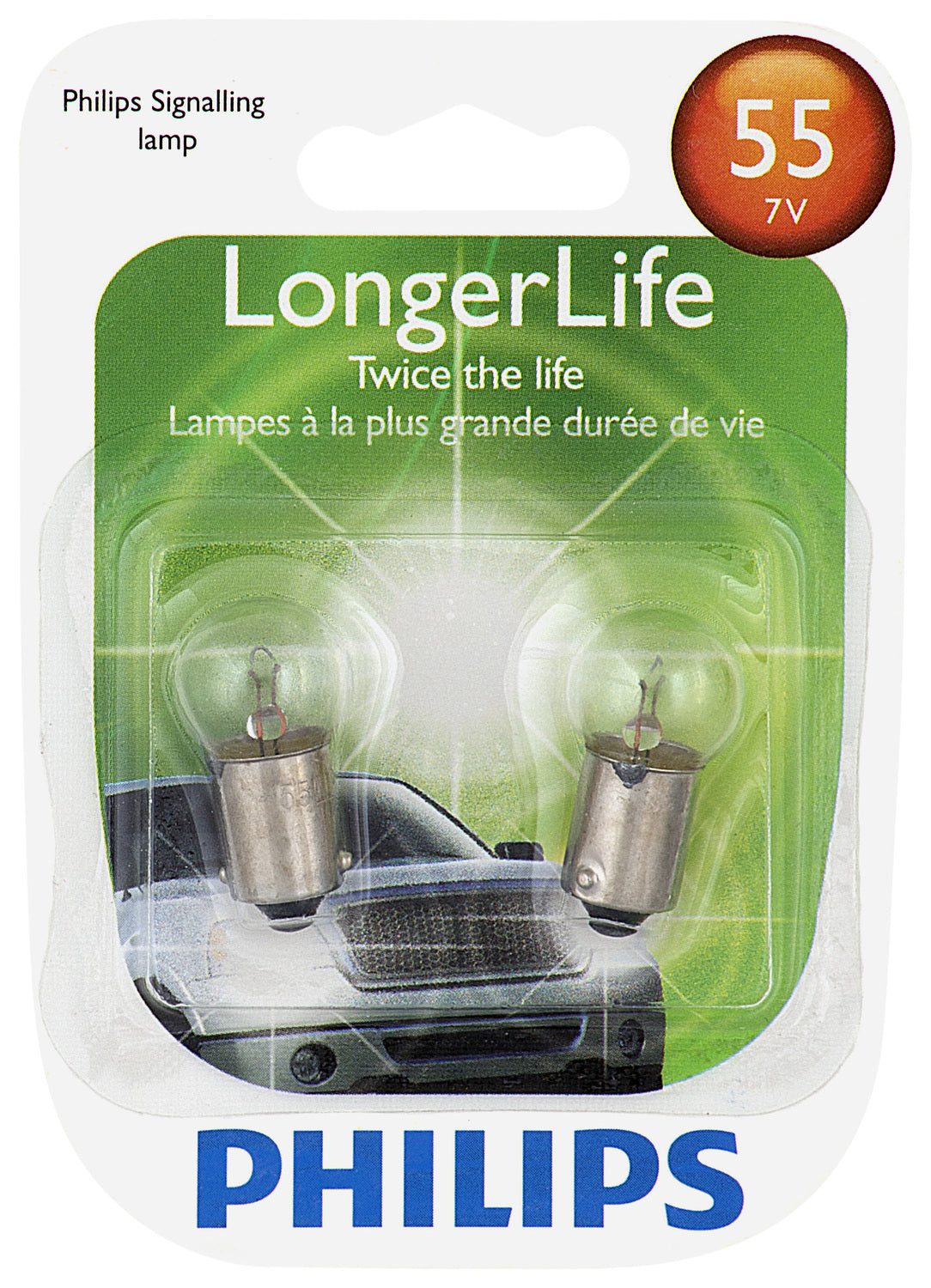Philips 55LLB2 | 55LL Long Life Bulb (2 Pack)