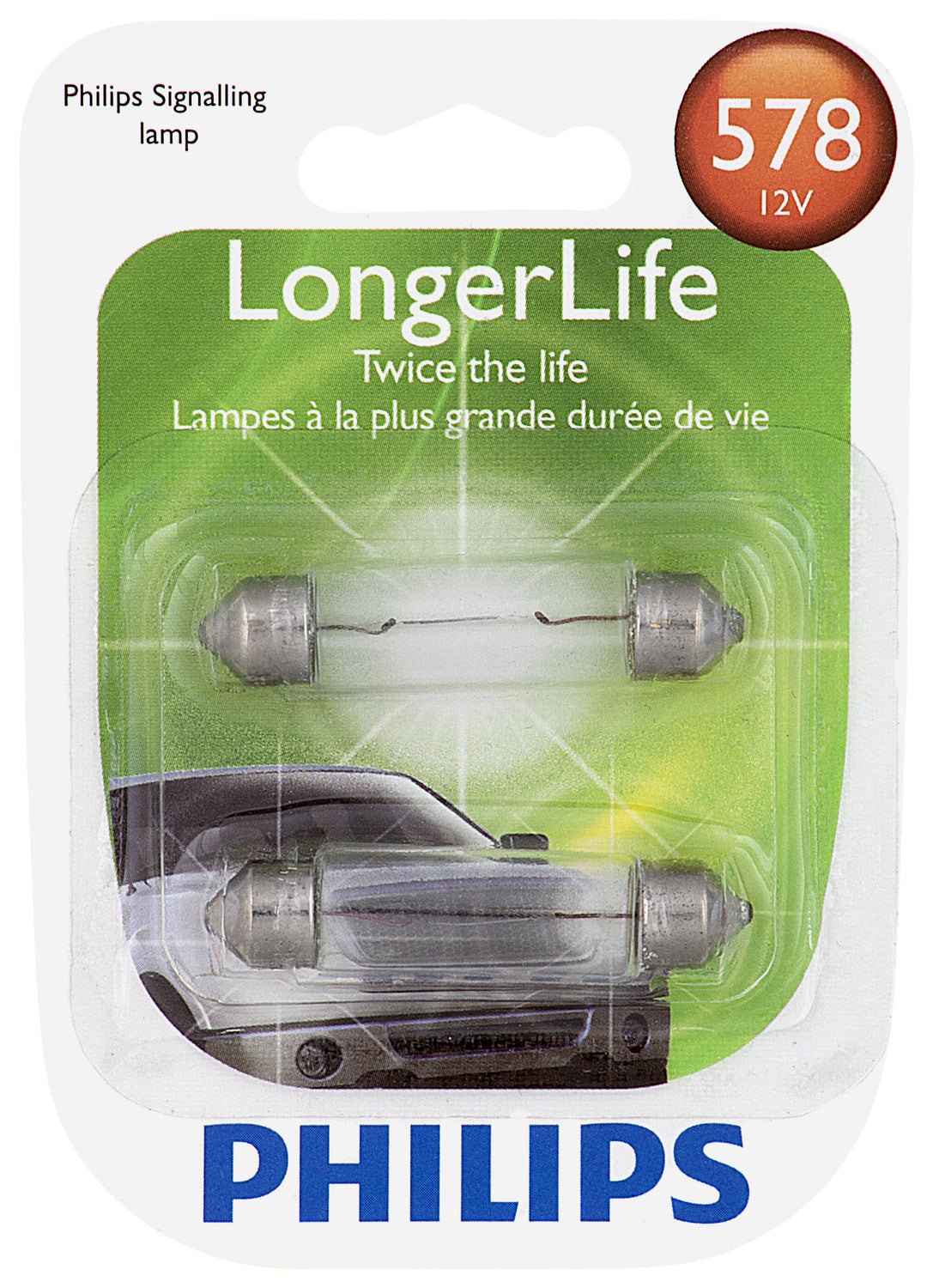 578LL Long Life Bulb (2 Pack) | Philips 578LLB2