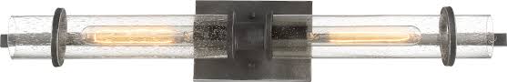 Nuvo 60/6382 | Donzi - 2 Light Vanity Fixture - Iron Black Finish