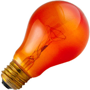 Standard - 60W 130V A19 Incandescent - E26 Base - Transparent Amber