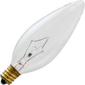 60CAC Bulb 60W 130V B10 Incandescent Clear Candelabra Base