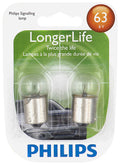 63LL Long Life Bulb (2 Pack) | Philips 63LLB2