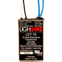 GE Lightech LET-75W-12V-SL Electronic Transformer - AC - Dimming
