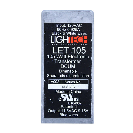 GE Lightech LET-105W-12V-RSL Electronic Transformer - AC - Dimming