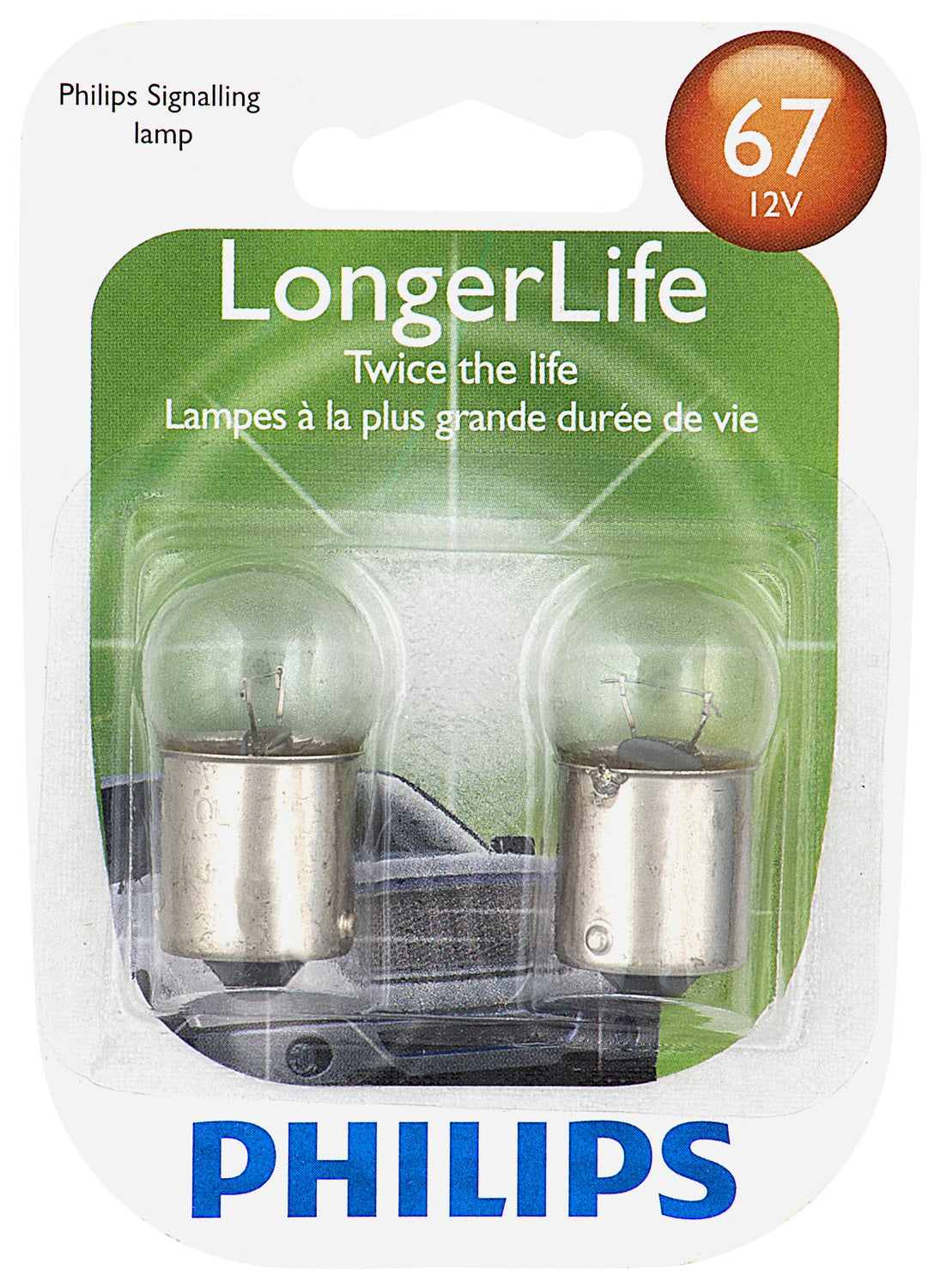 67LL Long Life Bulb (2 Pack) | Philips 67LLB2
