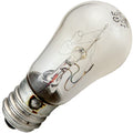 6S6/155 Bulb 6W 155V S6 Clear Incandescent Candelabra Screw Base