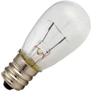 6S6 30V Bulb 6W 30V S6 Incandescent Candelabra Screw Base Clear