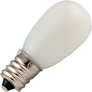 6S6/W Bulb 6W 125V S6 Incandescent Candelabra Screw Base White