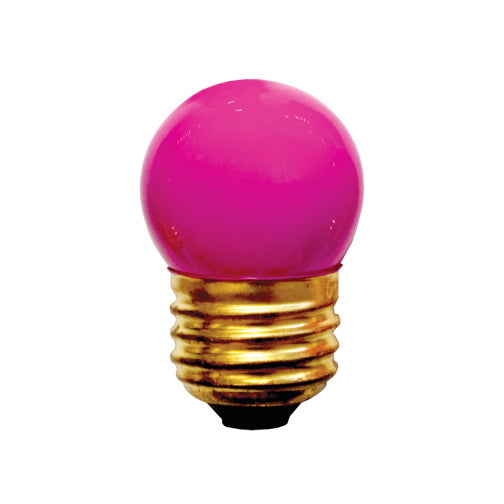 Bulbrite 7.5S11P 7.5W Dimmable S11 Night Light Replacement Bulb - E26 Base - Pink