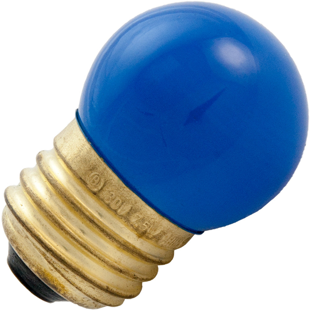 71/2S/CB - 7.5W S11 Incandescent - Blue Light - Medium Base