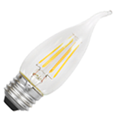 Sylvania 79610 | 5W Filament LED - 60W Equal - B10 - Medium Base - 2700K - 2 Pack