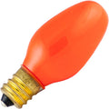 7C7/O Bulb 7W 120V Incandescent Candelabra Base Orange