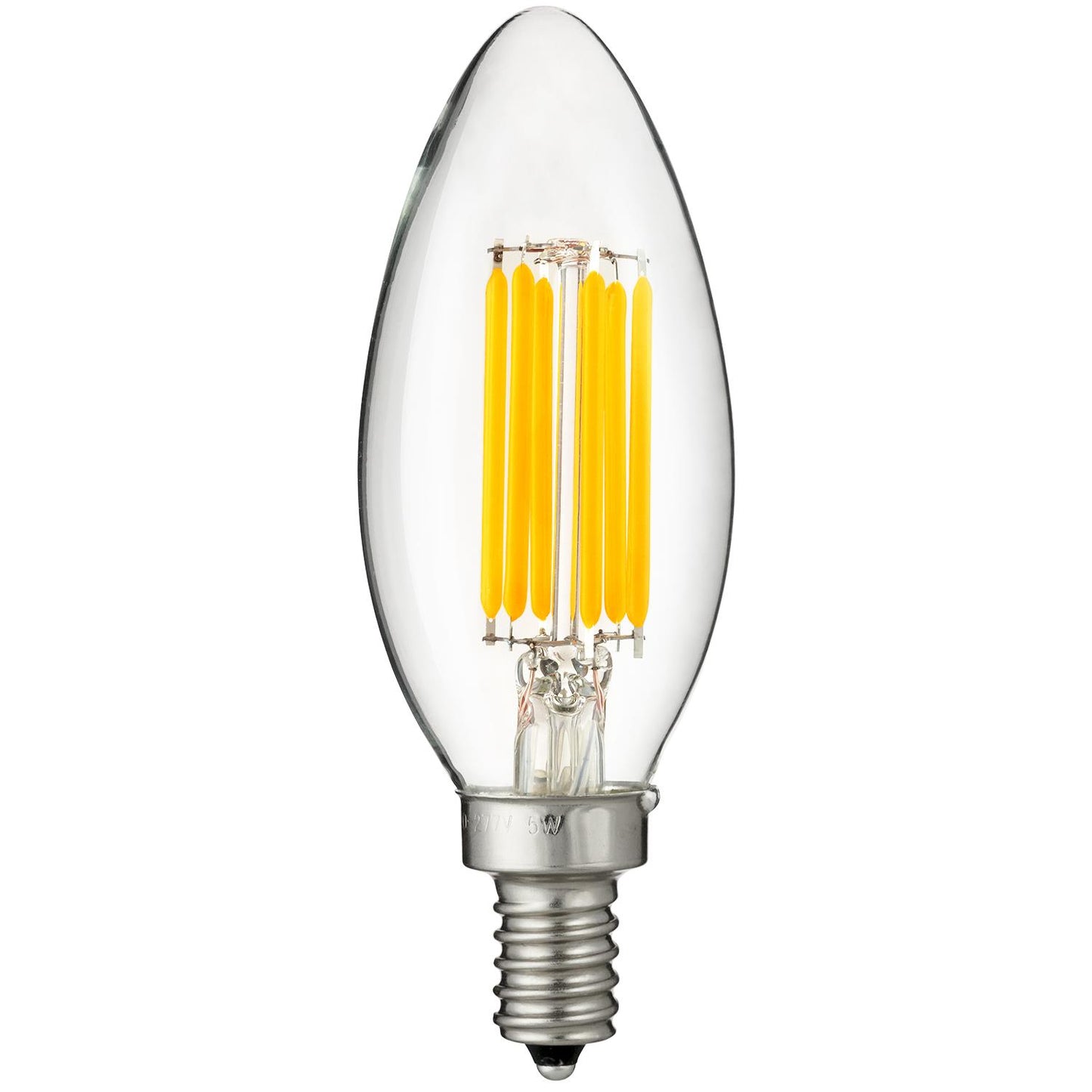 Sunlite 80445-SU CTC/LED/AQ/5W/E12/DIM/CL/27K | 5W LED - 12 Pack