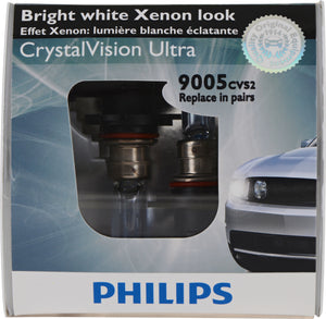 9005 (HB3) CrystalVision Ultra Bulb | Philips 9005CVS2 (2 Pack)
