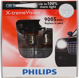 9005 (HB3) X-treme Vision Bulb (2 Pack) | Philips 9005XVS2