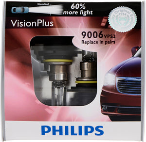 9006 (HB4) VisionPlus Bulb (2 Pack) | Philips 9006VPS2