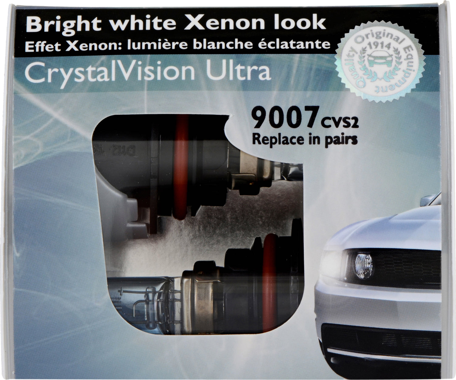 9007 (HB5) CrystalVision Ultra Bulb | Philips 9007CVS2 (2 Pack)