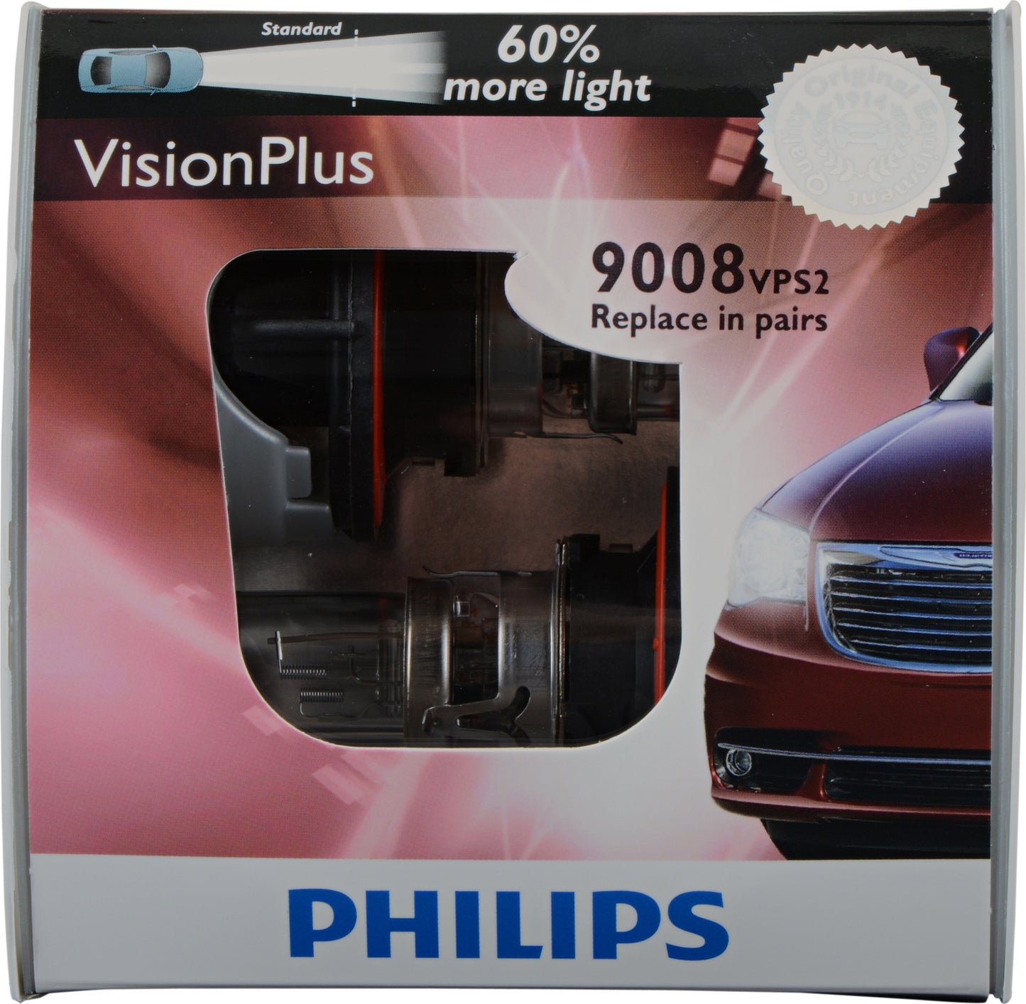 H13 VisionPlus Bulb (2 Pack) | Philips 9008VPS2
