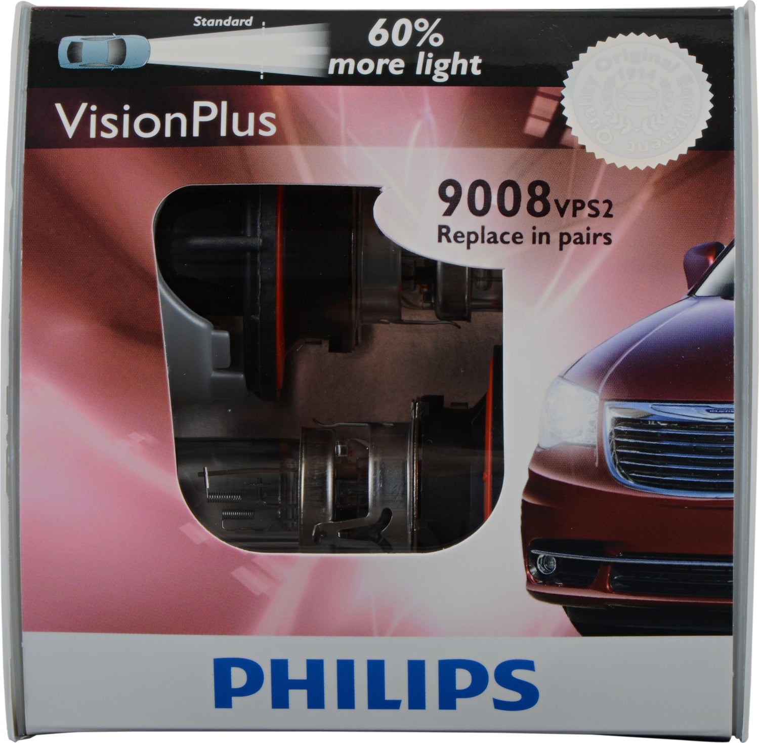H13 VisionPlus Bulb (2 Pack) | Philips 9008VPS2