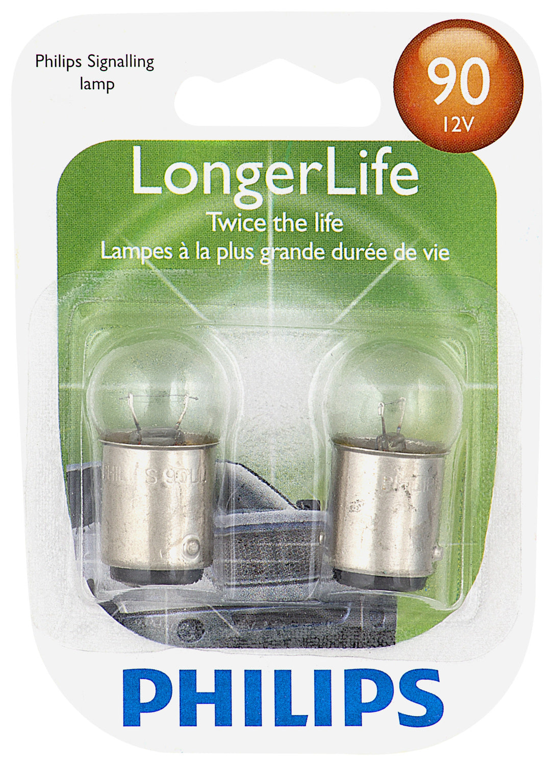 90LL Long Life Bulb (2 Pack) | Philips 90LLB2