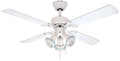 Canarm CATALYST VI - 42", 4 Blade, 3 Light White Ceiling Fan