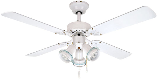 Canarm CATALYST VI - 42", 4 Blade, 3 Light White Ceiling Fan