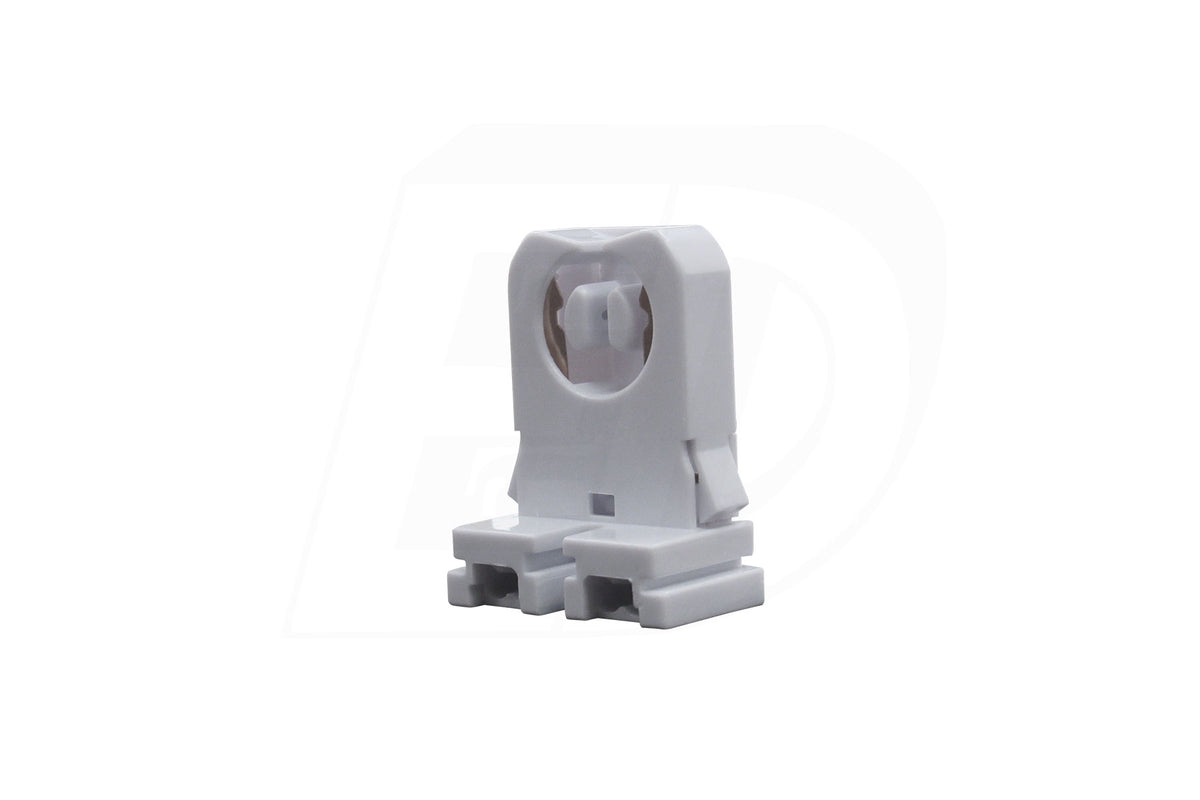 FL005-W T8, T10, T12 Short Snap-in Socket, Screw Mount, G13 Base 600W 600V Max cULus
