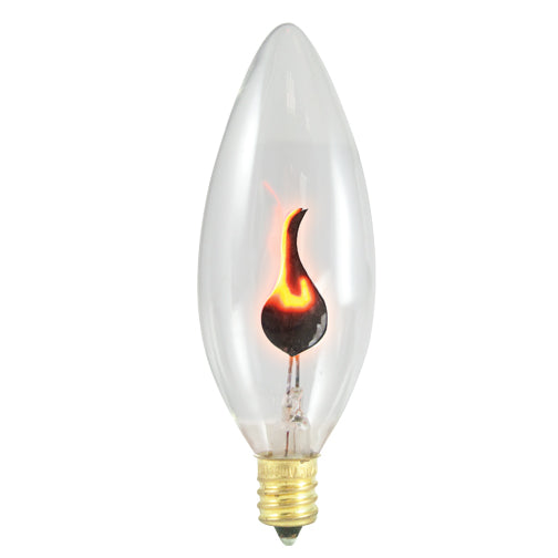Bulbrite F3CTC/32 3W CA5 Torpedo Chandelier Bulb - E12 Base - Flicker