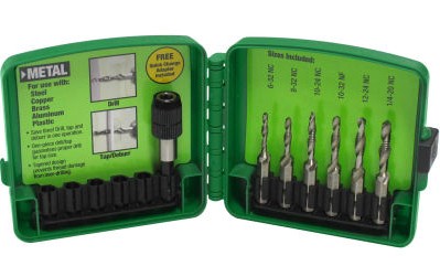 Greenlee 6-32 to 1/4-20 6-Piece Drill Tap Set  DTAPKIT