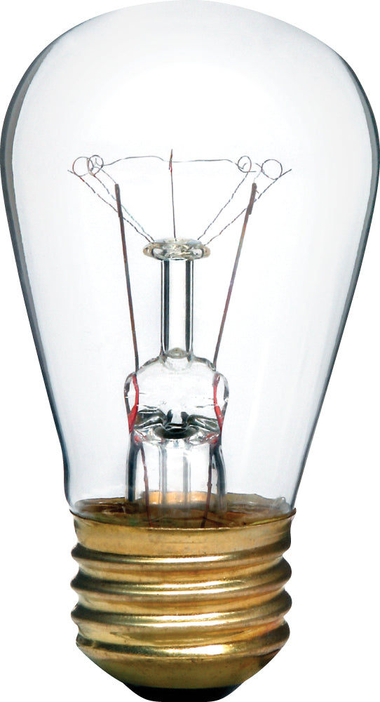 Standard 11S14/CL/1.5M/12V/STD | 11W S14 E26 (Medium) Base Incandescent