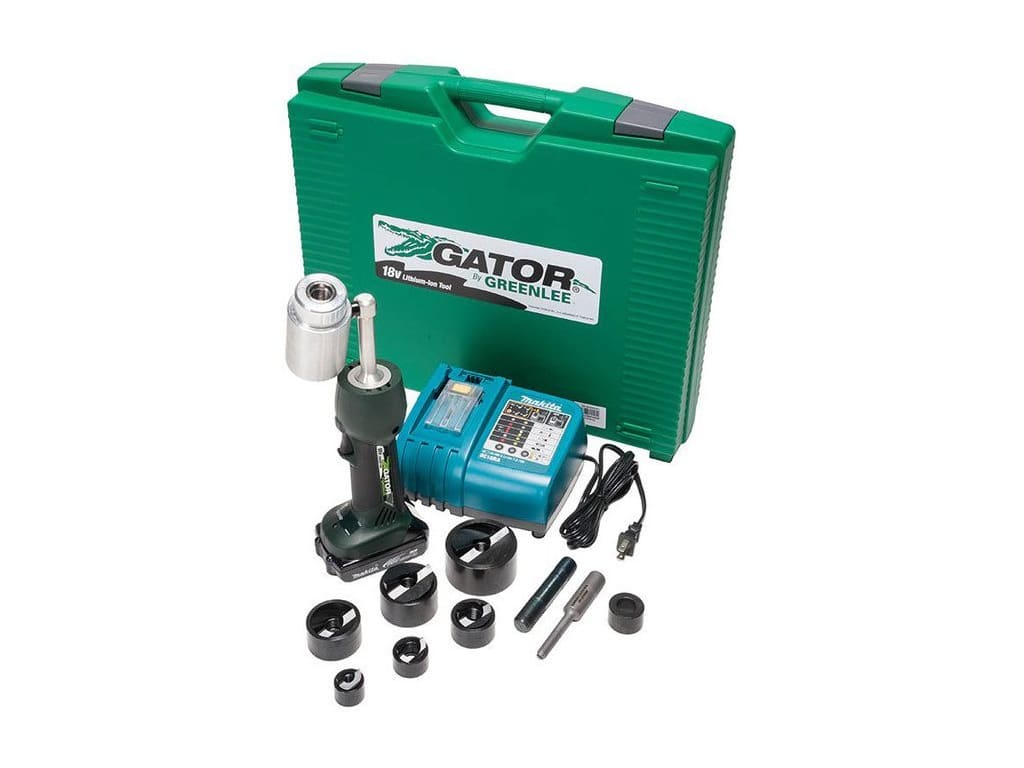 GREENLEE LS50L11B BATTERY HYDRAULIC KNOCKOUT KIT WITH SLUG BUSTER 1/4"-2"