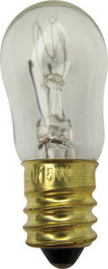 Standard 3S6/CL/130V/E12/STD | 130V S6 E12 (Candelabra) Miniature Lamp - 10 Case