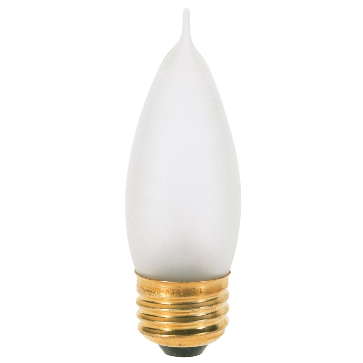 Satco 25CA10/IF/MED  chandelier bulb