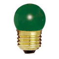 Satco S3609 | 7 1/2W S11 STD Green - 5 Case