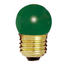 Satco S3609 | 7 1/2W S11 STD Green - 5 Case