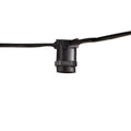 15 E12 Candelabra Base Sockets - 25' Black Cord - 120V