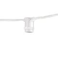 15 E12 Candelabra Base Sockets - 25' White Cord - 120V