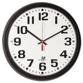 Chicago Lighthouse 67700000 - Bold Quartz Contract Clock, 13-3/4 Inch, Black