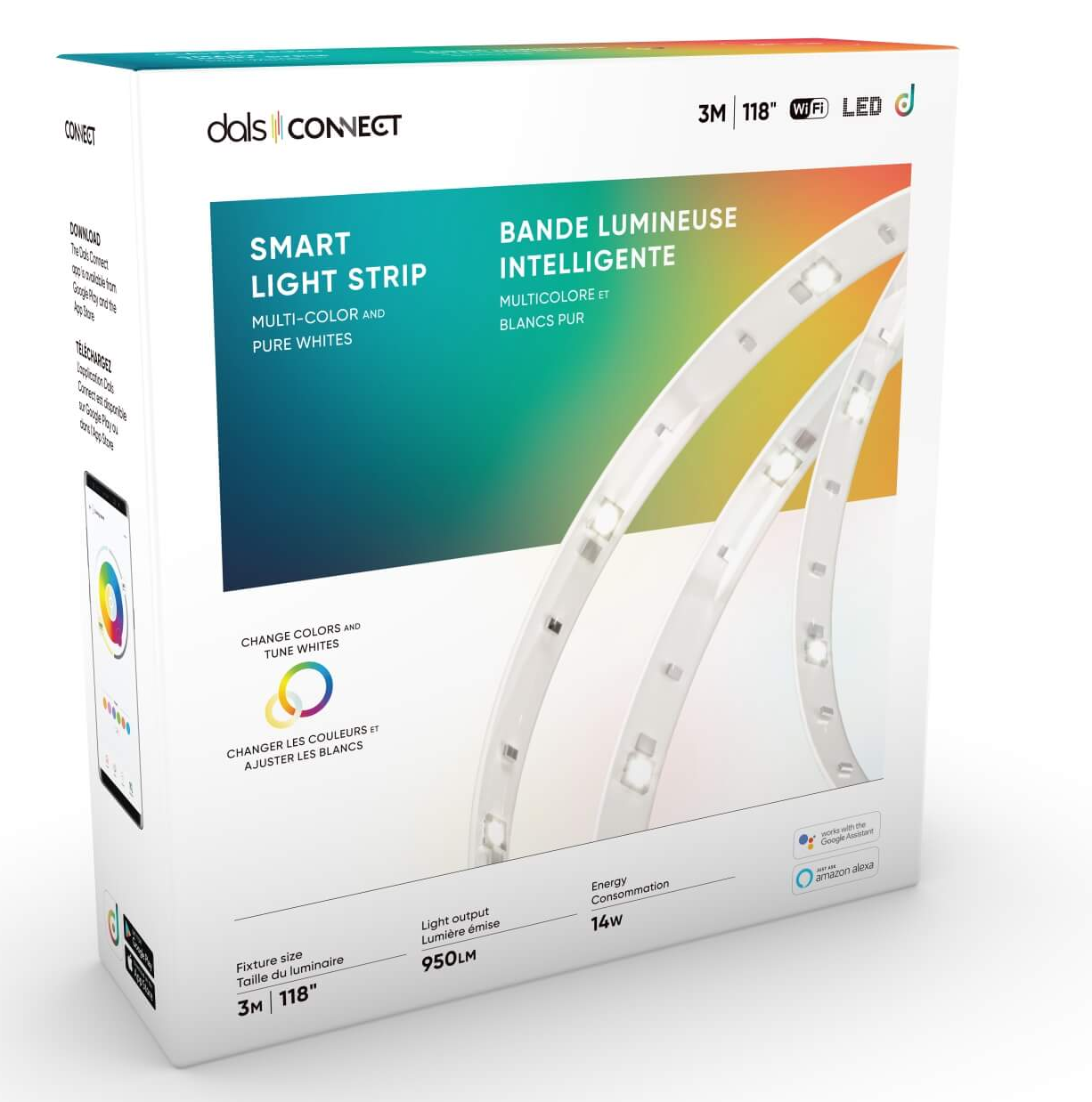 Dals RGB WI-FI 3M Tape Light With Hand Held Controller - SM-TAP3M