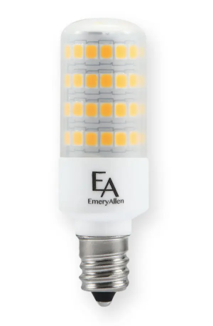 LED T6 E12 6W 3000K 120V 600 Lumen lamp