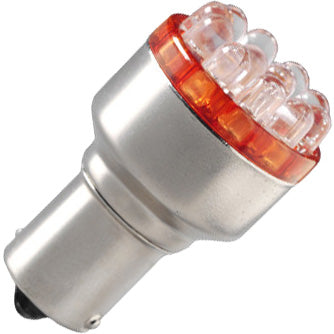 Eiko 12V LED - BA15s Base - Replaces S8 Shape - White Light