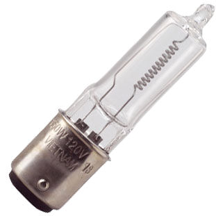 100W T4 Halogen Clear BA15d Base 130V