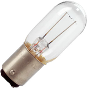 Eiko EI-738 Bulb | 5A 6V T25 Double Contact Candelabra Bayonet Base