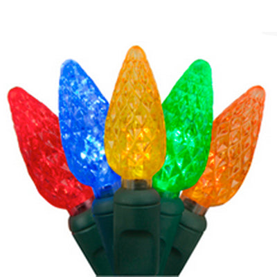 C6 Strawberry LED String Lights - Multi Color - 50 Lites - 23' String